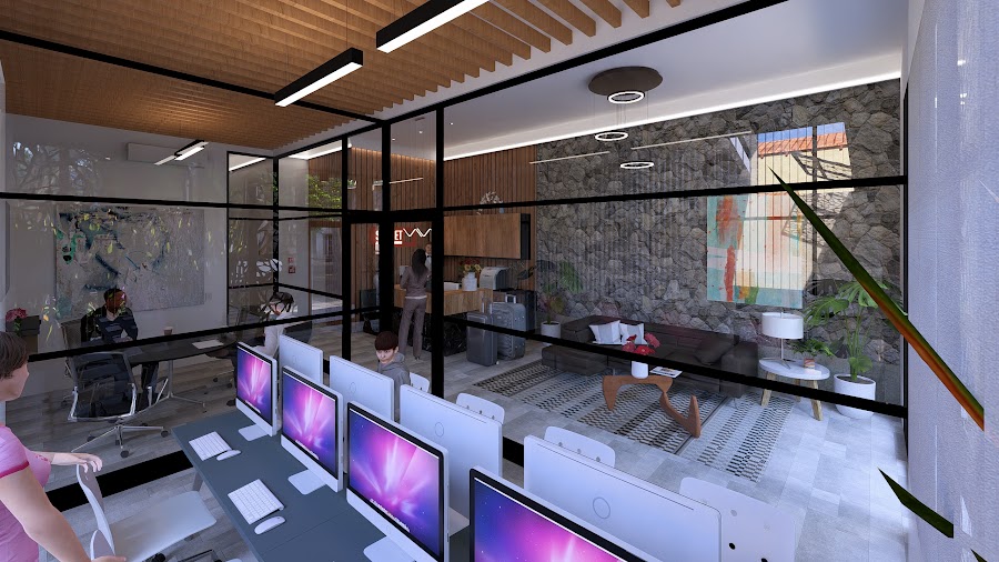 Cowork y sala de reuniones de Las Lomas Residence